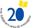 Logo dei 20 anni della Rete Bibliotecaria di Romagna