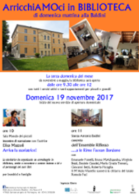 19 novembre 2017 lancio apertura domenicale terza domenica del mese