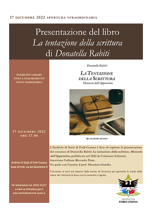 Locandina presentazione libro