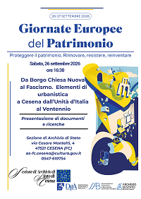 Locandina evento sezione di Cesena Locandina evento sezione di Cesena