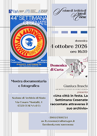 Locandina evento sezione di Cesena Locandina evento sezione di Cesena