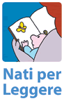 Logo del progetto Nati per Leggere e link al sito
